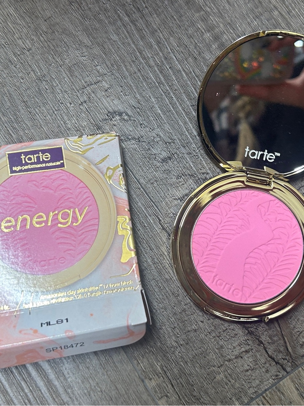 tarte Energy Blush bright pink